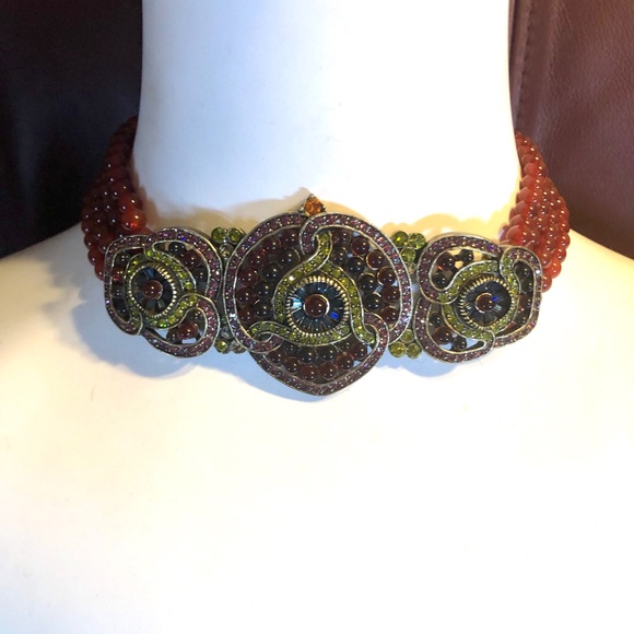 Heidi Daus Jewelry - Rare Heidi Daus vintage carnelian beads necklace